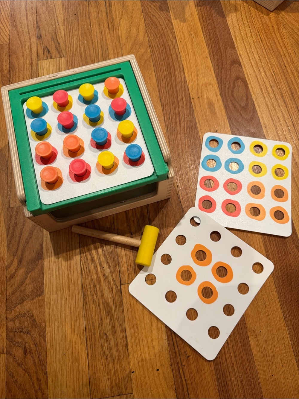 Lovevery Match and Tap Hammer Box from the Researcher Kit